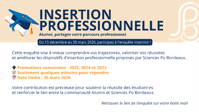 🔎  Alumni | Enquête Insertion Professionnelle 2026
