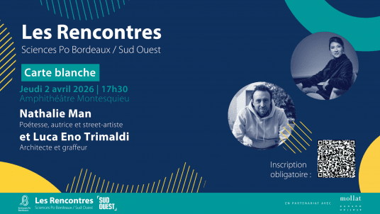 Invitation Rencontre Sciences Po Bordeaux / Sud Ouest - Nathalie Man et Luca Eno Trimaldi - Jeudi 02 Avril 